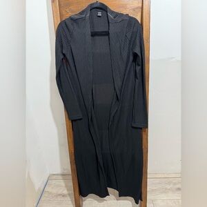 shein ribbed duster cardigan